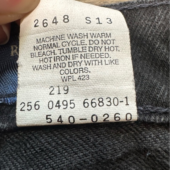 Vintage Levi’s 540 Relaxed Fit Black Jeans – Size 34x32 – Made in Mexico - Picture 6 of 9